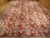 11'6 x 18 Chinese needlepoint rug laid flat showing the full all over floral field