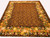 Entire 9 x 12 needlepoint Aubusson rug with black brown field and rose garland floral border