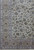 Corner detail showing multiple guard borders, ivory main border and dense floral field design
