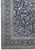 Corner detail showing layered borders, ivory palmettes and even 3/8 inch hand-knotted wool pile