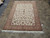 Fine 400 knots per square inch Tabriz area rug photographed flat for room scale reference