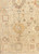 Close-up corner detail showing gold palmette, ivory guard borders and hand-knotted fine wool pile