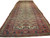 3'8" x 17' antique Persian Mahal runner shown full length with ivory field and coral borders