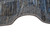 15x20 oversize rug edge and selvage detail showing dense blue gray knots and gray binding