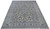 Angled floor view of the 9'10" x 12'11" Kashan showing room size scale and ivory ground