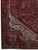 10 x 12 Persian Heriz rug corner detail with navy palmette border and ivory guard stripe
