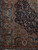 10x14 Kashmar rug corner detail with paisley boteh, woven vases and palmettes on salmon border