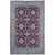 Burgundy and ivory Persian Nain rug with all over floral design and scrolling ivory border