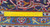 Reverse side with ruler measuring fine knots per square inch across the blue border