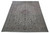Angled floor view of 10x13 signed Kashan rug showing ivory field and layered borders