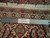 Ruler on the 6'6" x 8' Bijar rug border confirming authentic handmade wool pile construction