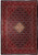 Navy Herati field and ivory diamond medallion on this 9'9" x 13' Persian Tabriz rug