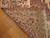 Back of the 10x14 Kerman rug revealing even knotting, cotton foundation and clear design