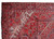 Close-up of navy palmette border and chalk ivory corner spandrel on hand-knotted Heriz wool rug