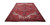 9 x 13 Persian Heriz rug viewed at an angle, red field framed by navy floral border