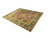 12' x 14'10" hand-knotted wool rug photographed low, showing wide gold outer guard border