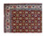 Hand-knotted wool pile detail showing fine floral drawing and guard stripes on this 10x13 Persian rug
