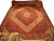 Oversize 13'6" x 20' Persian Bijar rug with red field and ivory concentric diamond medallion