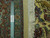 Ruler against rug back and fringe confirming fine knot count and cotton foundation weave