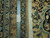 Ruler against the edge proving hand-knotted wool pile and firm cotton foundation on this Persian rug
