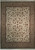8'6" x 11'6" ivory Sino Oriental rug photographed flat, showing all-over floral vine field and borders