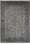 8'4" x 11'11" Persian Kerman rug with pistachio green field and deep navy floral border