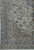 Corner and border detail of the 9x13 Kashan showing ivory guard stripes and scrolling vines