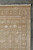 Corner detail showing ivory rosettes, gold vine border and silk highlights against a soft sage grey field