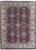 Berry red and ivory Jaipur wool rug shown flat with dense all over floral field