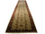 2'6" x 20'2" Indian runner rug shown full length with ivory field and red border