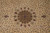 16 pendant palmettes ringing the center medallion, hand-knotted at roughly 400 knots per square inch
