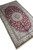 Corner perspective of the 5 by 8 Persian Nain area rug showing dense low pile