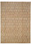 Golden beige Ziegler rug with all over vine, ribbon and rosette pattern, full overhead view