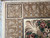 Corner detail showing gold acanthus border, ivory rosette guard stripe and square carved floral corner panel