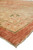 Low angle of the selvage and finished corner on this Pakistani Peshawar Ziegler wool rug