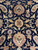 12 x 18.1 Indian rug field detail with symmetrical gold, sage and rose floral repeat