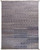 Blue gray Moroccan wool rug with tonal banded diamond, zigzag and dotted tribal patterns