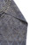 Back of the rug folded to reveal hand-knotted weave, knot density and wrapped selvage