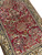 Small 3'6" x 5'4" Qum silk rug viewed lengthwise, stags and songbirds among blossoms