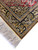 Outer border and fringe corner of Persian silk rug with hunting animals in gold