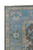 Close-up of soft blue border showing green rosettes, turquoise palmettes and ivory guard stripe
