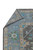 Folded corner revealing even hand-knotting on the back of this Indian Oushak wool rug