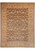 Full overhead view of 10'1" x 13'7" Chobi Zigler rug with brown field and peach border