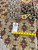 Reverse of the rug with hand woven Oriental rug tag reading F4260 beside a tape measure