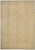 Full overhead view of 8' x 10'6" Ziegler Chobi rug with ivory rosette lattice on green