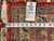 9'6" x 13' Kashmar rug reverse with tape measure and dealer tag marked 6888