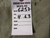 Inventory tag reading genuine hand woven oriental rug number 6257 with size 4 by 6.3