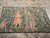 4' x 6'3" French tapestry wall hanging photographed flat, showing four figures and floral ground