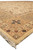 Standing corner view of the 8'8" x 12'6" wool rug showing fringe and guard borders