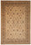 Overhead view of beige 8'8" x 12'6" Ziegler Chobi rug with all over floral field
